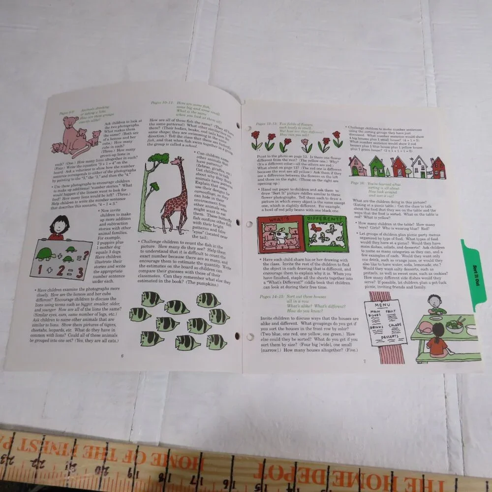 Sort It Out BIG BOOK (almost 2 feet tall) with teacher pages CLASSROOM SIZE